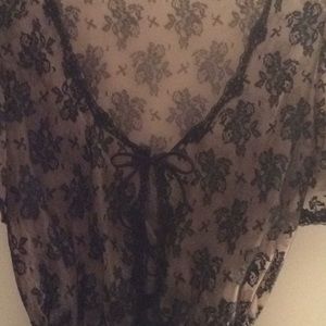 Gorgeous Black Lace intimate Top